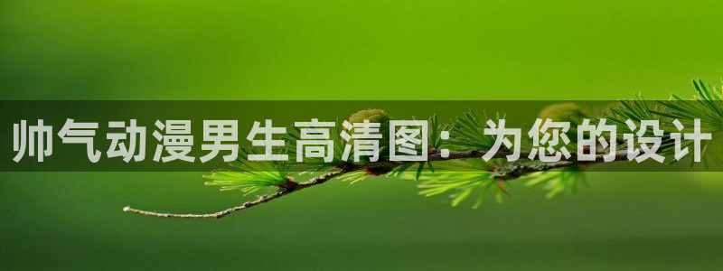 色漫画里番：帅气动漫男生高清图：为您的设计
